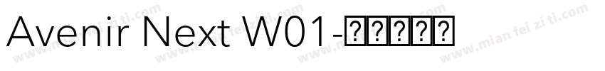 Avenir Next W01字体转换
